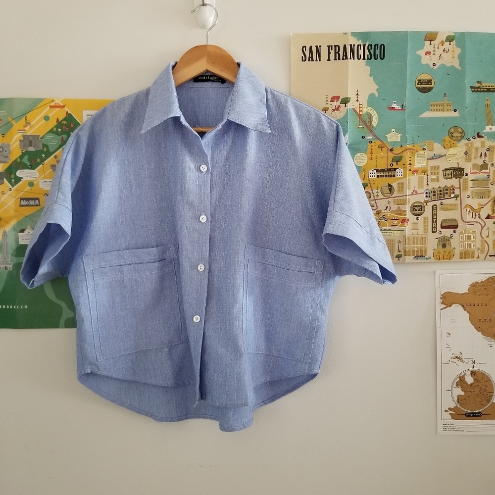 cdr!ale vogue 7.13 • button down top • G